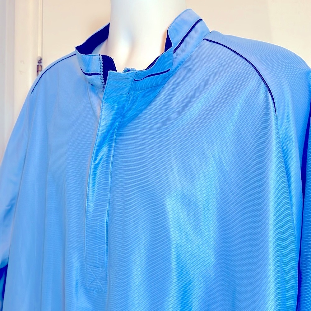 Bollé Light Blue Golf 1/2 Zip up Lined Pullover Windbreaker XL - Picture 3 of 12